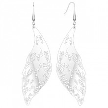 Boucles d'oreilles pendantes � feuille