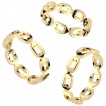 Bague � maillons soud�s en acier dor�