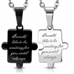 Paire de pendentifs puzzle d�claration