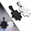 Paire de pendentifs puzzle d�claration