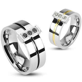 Bague couple acier Robotic