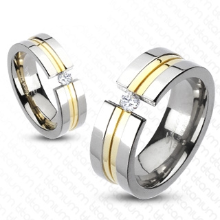 Bague couple titane Idea