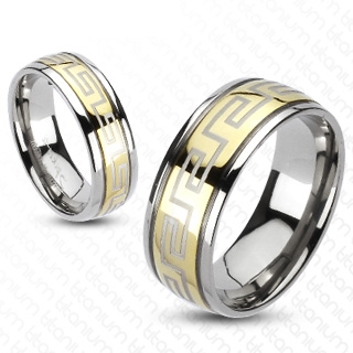Bague couple titane Maze
