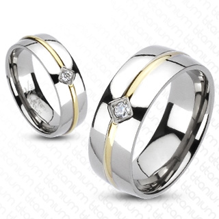 Bague couple titane Rise