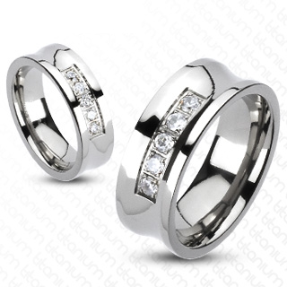 Bague couple titane Staring