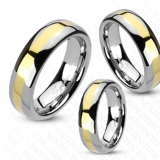 Bague couple tungstene Glowing