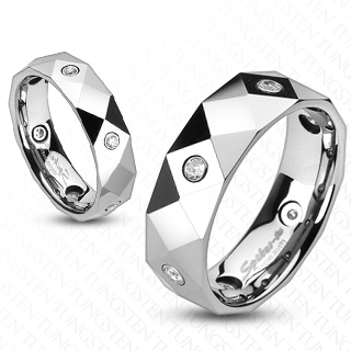 Bague couple tungstene Zenith