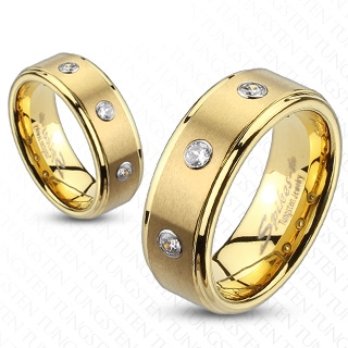 Bague couple tungstene Spotlight