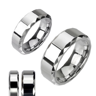 Bague couple tungstene Shiver