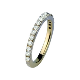 Bague femme acier style diad�me dor�