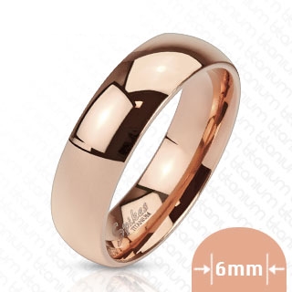 Bague mixte titane cuiv�e style alliance