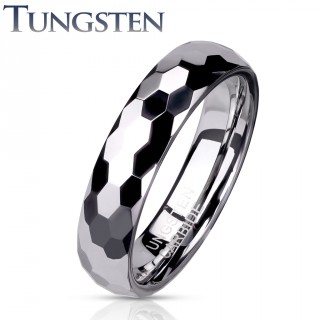 Bague couple tungstene Disco