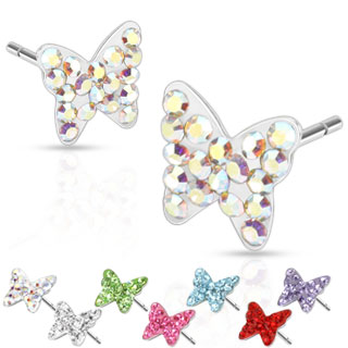 Boucles d'oreilles � papillon style f�rido