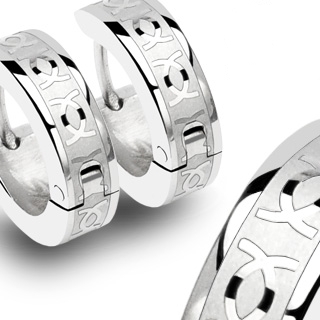 Boucles d'oreilles mixtes Twin-C