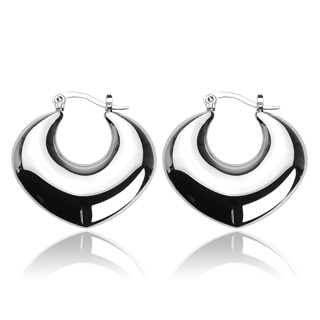 Boucles d'oreilles pendantes croissant de lune bomb�