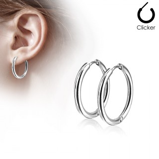 Boucles d'oreille cr�oles en acier