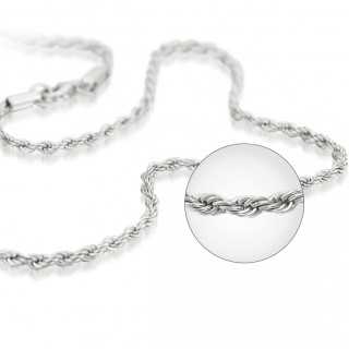 Chaine acier � quadruple maille ovale serr�e