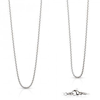 Chaine tr�s courte en acier � boucles ovales