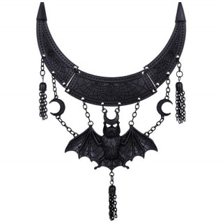 Collier noir style oriental � chauve-souris - Restyle