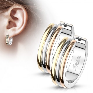 Cr�oles en acier inox � bandes tricolores