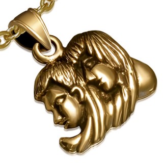 Pendentif astrologique signe G�meaux en bronze