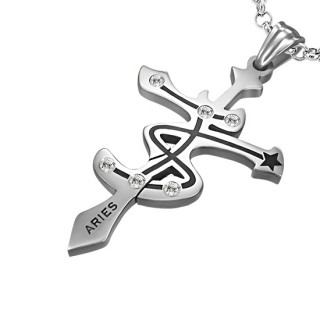 Pendentif Croix zodiaque B�lier